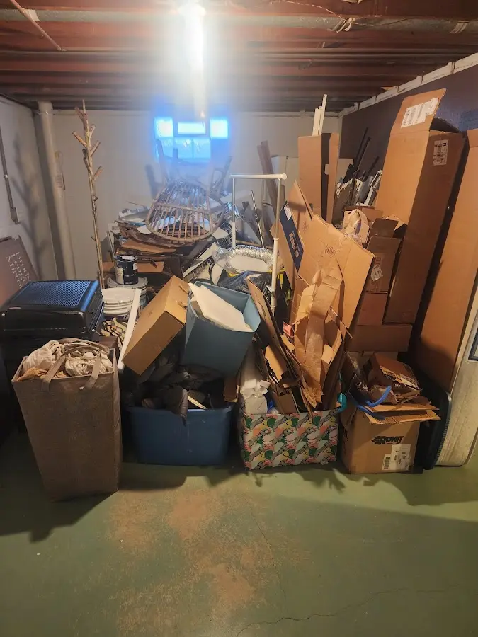 Roll-off dumpster container at job site for 20 Yard Dumpster Rental in Meadow Vista